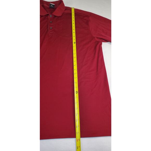 Nike Golf Size XXL Mens Polo Shirt Dri Fit Burgundy Casual Ca12 - Picture 2 of 6